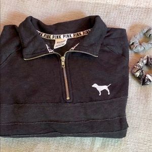 Victoria’s Secret Pink Half Zip Sweatshirt